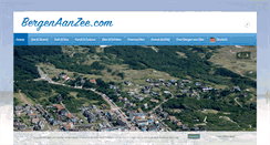 Desktop Screenshot of bergenaanzee.com